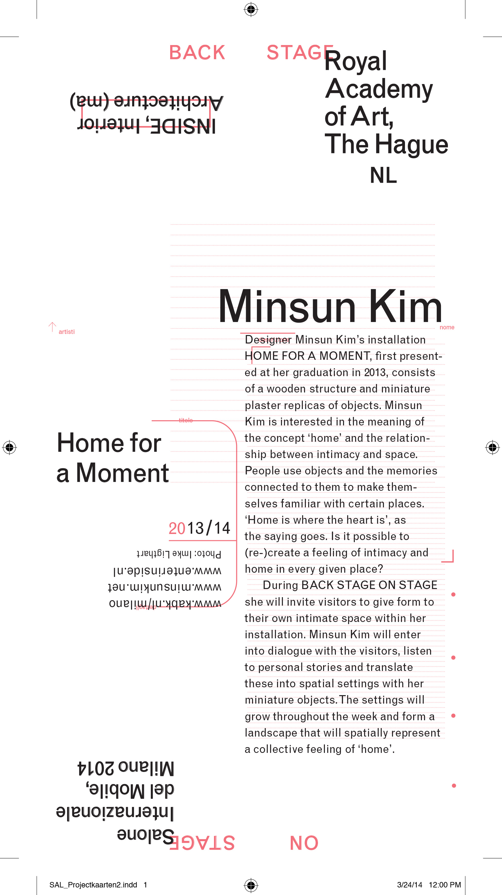 Minsun Kim @ Salone de Mobile Milano