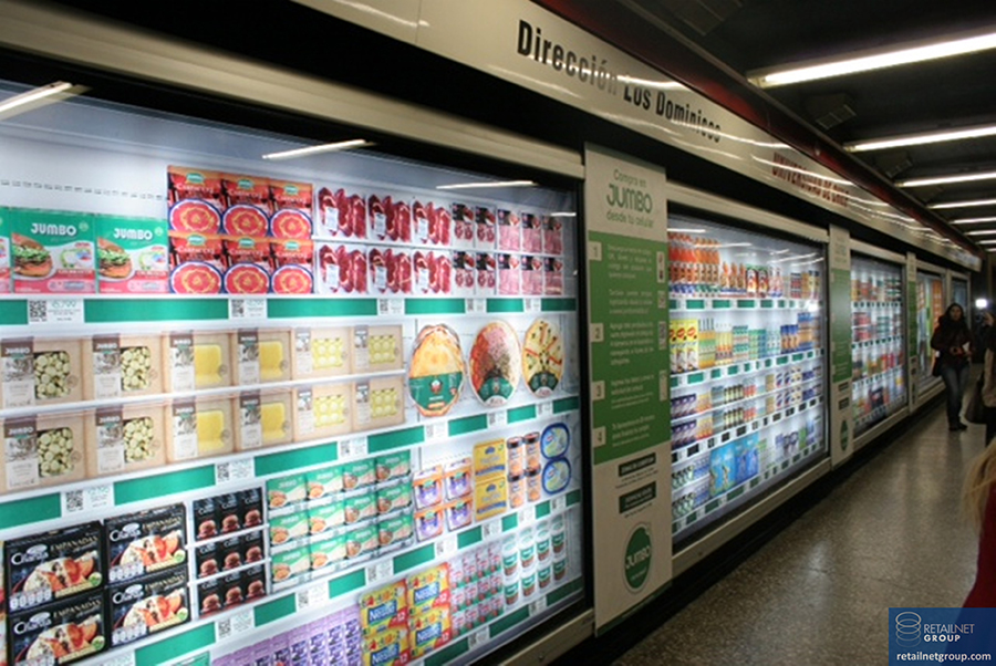 Ordering food with your mobile in a Seoul Metro Station.