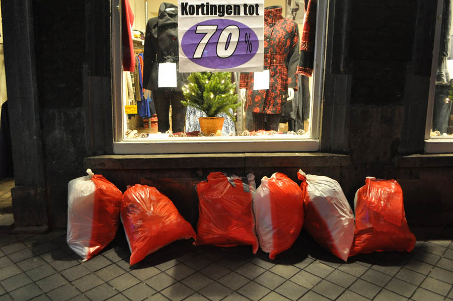 Garbage bags in Maastricht